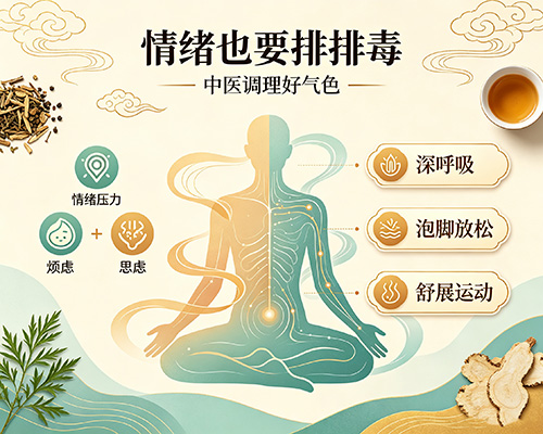 中医说“百病生于气”！教你3招“情绪排毒法”，养出红润好气色