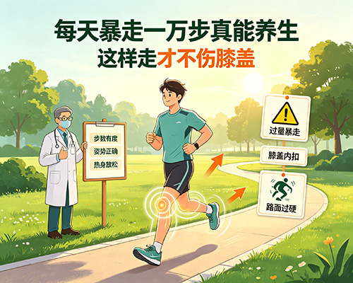 每天暴走一万步真能养生？骨科医生提醒：这样走才不伤膝盖